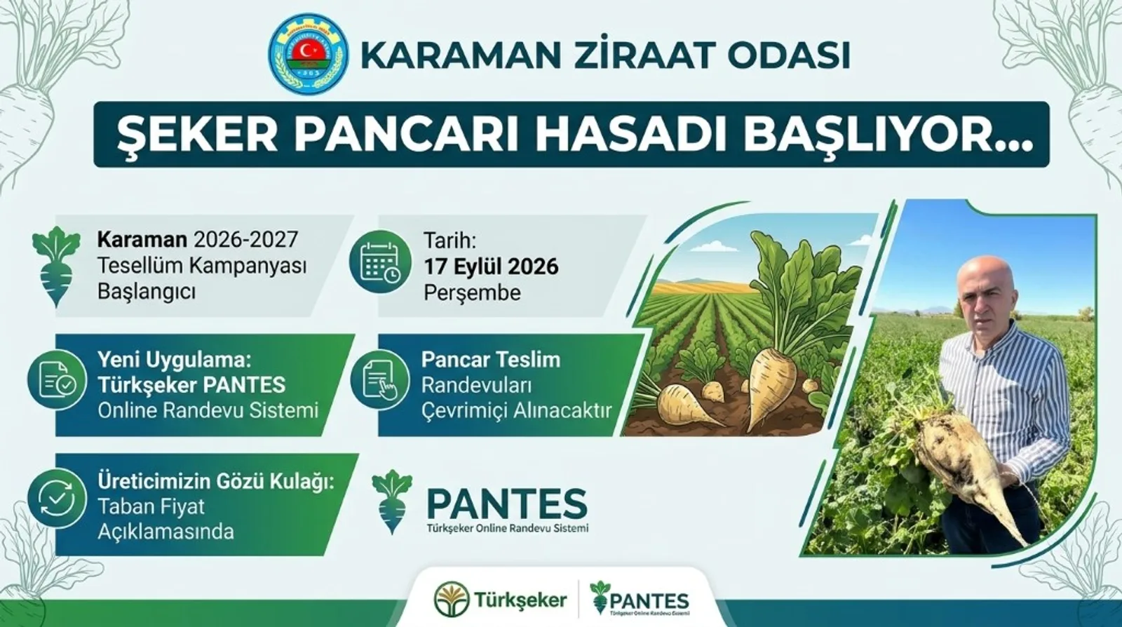 Şeker Pancarı Hasadı Başlamak Üzere